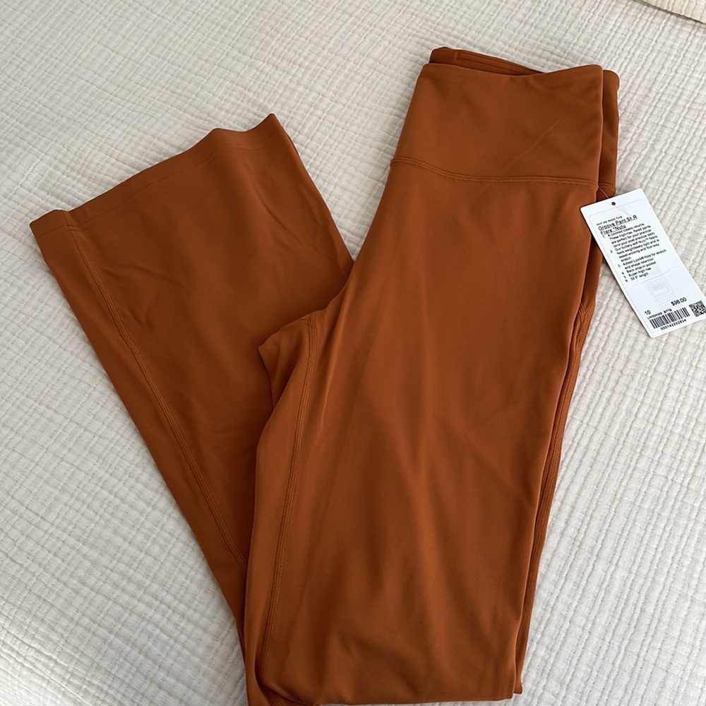 lululemon athletica Flare Pants in butternut brown